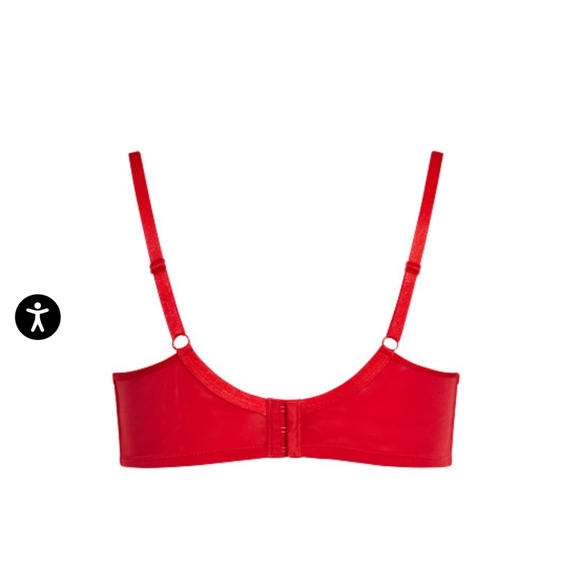Hips and Curves duet demi red bra - Picture 2 of 6